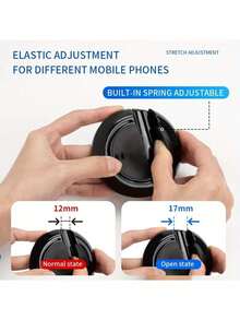 360°旋转防滑仪表盘垫，带手机支架和停车号码设计，汽车内饰收纳垫 - A - 查看 8