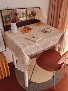 格子多功能户外毯，野餐垫，露营帐篷垫，保暖毯，沙发套，床毯，桌布，挂毯，防撕裂家居休闲毯 - T形花紋 - 查看 8