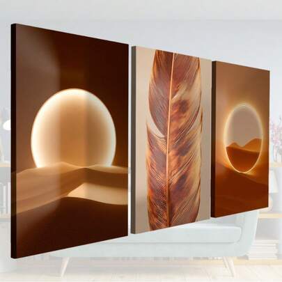KIT Quadro Decorativo Minimalista Abstrato Luxo Sala Quarto MDF PROMOÇÃO