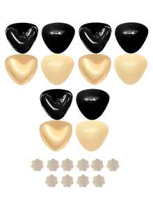 1/2/3 Pairs Breathable Silicone Triangle Thickened Self-Adhesive Invisible Nipple Covers - Multiple Styles - View 13