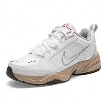 Nike Zapatos casuales de corte bajo antideslizantes para hombre Air Monarch IV - Blanco - Ver 10