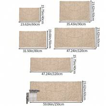 1pc Minimalist Soft Chenille Absorbent Non-Slip Bathroom Mat, Toilet Mat - Camel - View 3
