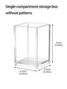 四格透明亚克力波浪形笔筒 | 适用于桌面收纳马克笔、铅笔、彩色铅笔 | 轻巧便携，是办公室、学校和家庭使用的理想之选 - 多色 - 查看 14