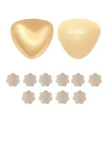 1/2/3 Pairs Breathable Silicone Triangle Thickened Self-Adhesive Invisible Nipple Covers - Multiple Styles - View 64