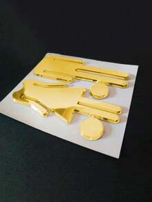 Señal de WC de plástico, pegatina de puerta de baño, letrero de baño, nueva placa de señalización - 1 paquete - Ver 11