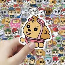Paw Patrol 100pcs Cute Dog Character Stickers, Including Rubble, Chase, Rocky, Zuma, Skye, Everest, Tracker, Tuck, Ella, Rex, WildCat, Liberty, Made Of Soft PVC Material, Suitable For Crafts, Gift Wrapping, Phones, Cups, Luggage, Notebooks, Decorations, Birthday Themes And DIY Projects (Actual Product May Vary From Image) - Multicolor - View 6