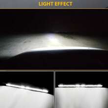 1-Piece - LED Automotive Ultra-Thin Single Row Light Strip, Universal Floodlight (53.5 Cm), Durable Black Housing, Hard Wire Mount, High Intensity LED, 6000K Color Temperature, 3000 Lumens, Auxiliary Lighting, Suitable For Trucks, SUVs And Boats. - Universal Floodlight (53.5cm) - View 5