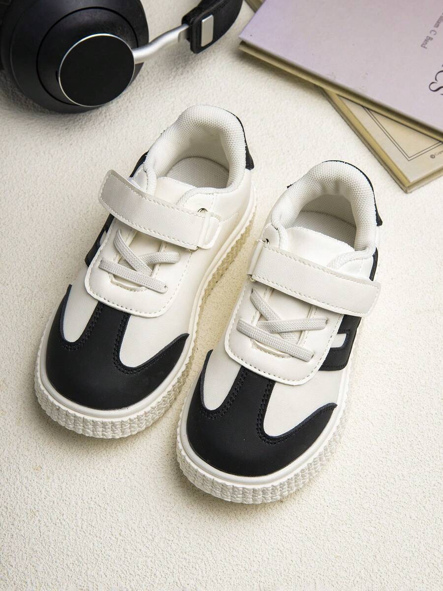 Zapatillas casuales de suela blanda clásicas para niños, de moda y versátiles - Negro - Ver 1
