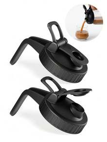 2pcs Mason Jar Tilting Lids, Fit Standard & Wide Mouth Mason Jars, Leak-Proof Sealing Caps For Canning Jars - View 1