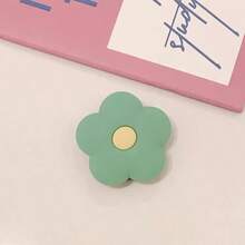 Green Flower Foldable Silicone Phone Holder, Universal Phone Stand - Green - View 3