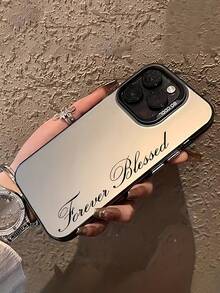 时尚字母图案设计手机壳，兼容 17、16、15、14、13、12、11 Pro Max、X、XR、XS Max、8、7 Plus，配备防震磨砂后盖，适用于 系列 - 彩色 - 查看 3