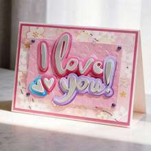 创意情人节标签模具，DIY剪贴簿相册和压花模板，贺卡制作工具，卡片纸切割工艺品，礼品卡制作模板模切。 - 銀色 - 查看 9