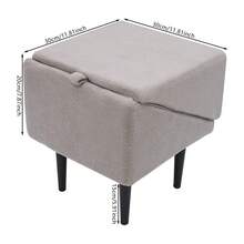 gladney Foldable 2‑In‑1 Pet Ramp And Stairs For Small Dogs Cats - Lightweight Foldable Ramp With Plush Non‑Slip Surface, Wood Frame, 80kg Capacity, Modern Dark Gray Foldable Dog Steps - Dark Grey - View 11