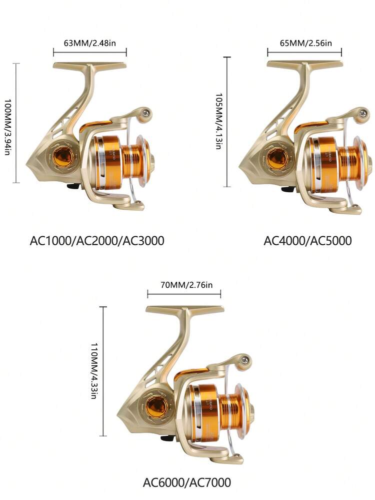 ac6000 fishing reel DEUKIO Wheel AC Sea Otter Fishing Supplies With All Metal Rock  Garmade through simulated transmission Penn 6000 Fierce IV Spinning