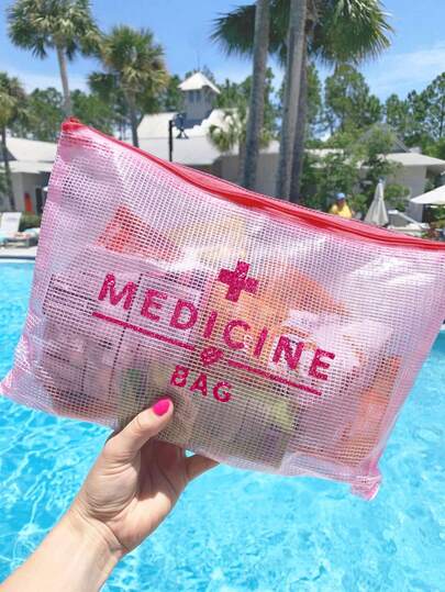 New Waterproof PVC Mesh Cosmetic Bag, Portable Storage Pouch, Makeup Bag, Skincare Bag, Travel Essential, Dorm Supplies, Bridal Party Gift, Large Capacity Transparent Nylon Zipper Makeup Bag - Lightweight, Medicine Storage Bag, Bathroom Storage Bag, Jewelry Storage Bag, Lipstick And Cosmetics Storage Bag, Perfect Gift And Souvenir For Birthday, Holiday, Party, Wedding (Bridesmaid), Travel Essential, Holiday Essential