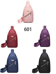 時尚耐用尼龍胸包-多功能肩背斜挎包，具有安全扣帶，適用於戶外冒險和休閒穿著 - 彩色 - 查看 12