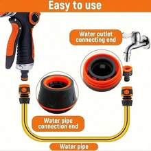 4/9/15pcs Garden Hose Connector Set, Quick Connect Faucet Adapter, Plastic Conversion Fitting For Washing Car - View 9
