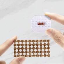 100 piezas de letras + 1 mango transparente Sello de letras de arcilla, Juego de sellos de letras y números de cerámica, Herramienta de arcilla polimérica para hacer joyas - transparente - Ver 3