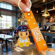 1pc Electroplated Sitting K-POP Girl Group Keychain Pendant, Korean Idol Bag Charm - Multicolor - View 14