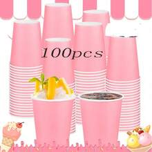 10/20/30/40/50/100个装 8盎司 母亲节户外纸杯，一次性咖啡杯，冷热饮杯，适用于婚礼、派对、野餐、烧烤、旅行和各种活动，彩色水杯，节日野餐派对用品，也适用于餐厅、餐车、厨房、办公室、情人节等场合。 - 粉色 - 查看 14