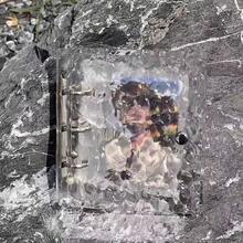 1pc Wavy Transparent Loose-Leaf Photo Album, Acrylic Clear File Folder Loose-Leaf Cover, Can Be Used As Notebook, Planner, Card Holder, Sticker Book, Photo Album, Stationery, Suitable As Gift For Girls - Clear - View 9