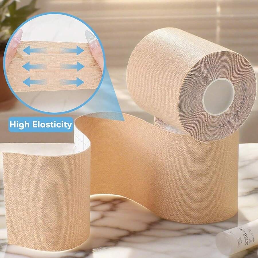Customizable Light Skin Tone Concealer Tape. Single Roll Size: 7.5cm X 500cm. Sweat And Waterproof Formula Adheres Securely To Skin. Designed Specifically To Cover Large Tattoos, Surgical Scars, And Pigmentation Spots. Lightweight And Breathable, Providing A Natural, Seamless Concealing Effect Like A Second Skin. - 1 Roll (light Skin Tone) - View 1