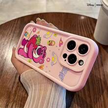 Miniso Disney Toy Story Lotso Hugging Strawberry All-Over Print Phone Case Suitable For IPhone 17/17 Pro/17 Pro Max/17 Air/16/15/14/13/12/11/X Series Iphone 17 Pro Max Case Iphone 17 Pro Case Iphone 17 Case Stocking Stuffers The Girlfriend - White - View 2