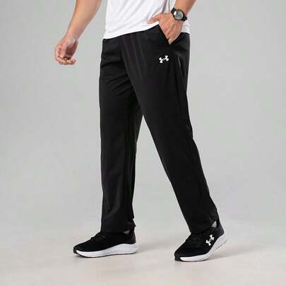 Under Armour Unisex Knitted Straight-Leg Casual Pants, Comfortable For Sports, Travel, Running