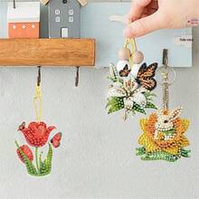 15件鑽石畫花卉蝴蝶鳥類套裝，DIY圓鑽藝術裝飾，壓克力手工藝，附配件與工具，初學者DIY手工藝，春季裝飾禮物 - 查看 8