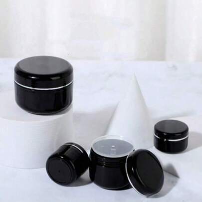 20/10/5pcs Refillable Cream Jars, 20g/30g/50g/100g White Plastic Containers With Dome Lids, Suitable For Storing Creams, Lip Balms, Lotions, Great For Travel And Cosmetic Organization