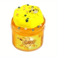 Bee Slime Kit For Girls And Boys, Slime Sensory Toys, Festive Birthday Halloween Christmas Gifts, Stretchable Toys And Cool Birthday Gifts - Màu vàng - Xem 1