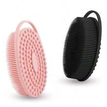2/1pc Soft Silicone Bath Scrub Brush, Suitable For All Skin Types. Effectively Cleans Body Dirt,, Calluses And Skin. Produces Rich Foam For Clean And Smooth Skin. Suitable For Showering, Bathing, Personal Hygiene Cleaning And Care. Port - A - View 9