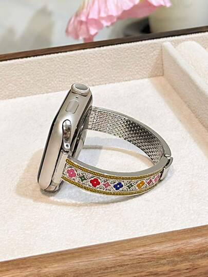 New Diamond Bracelet Strap 38/40/41/42/44/45/46/49mm Compatible With Apple Watch Strap Compatible With Strap Compatible With Apple Watch Strap Ultra/Se10/9/8/7/6/5/4/3/2/1