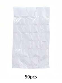 100pcs/50pcs/30pcs/10pcs Disposable Ice Cube Bags, 24 Independent Compartments, Self-Sealing, Tearable,Household Ice Bag, Ice Cube Mold Self Sealing Mouth Ice Bag, Ice Grid Bag Ice Making Mold,Perfect For Diy Ice Packing, Juice Freezing In Summer. - Clear - View 11