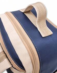 Mochila Bolsa Costas Maternidade Bebê Menino Menina Enxoval - Linha Deluxe - Azul - Visão 8