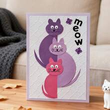 1 Piece Cat Scrapbooking Die - Ideal For Papercrafting, Card Making, Scrapbooking And DIY Album Decorating, The Die Features Metal Construction. - Multicolor - View 10