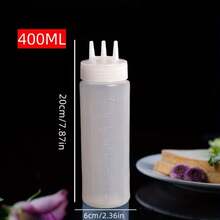 3个/套 350毫升/11.8盎司 多孔挤压瓶，适用于餐厅分装番茄酱、芥末酱、糖浆、烧烤酱，手工厨房艺术喷雾瓶 - 彩色 - 查看 6