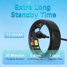2026 Upgraded Waterproof Smart Ring, Wireless Connection, Multiple Sports Modes, Lightweight As A Feather, Sleep Mode, Pedometer, Comfortable Design, Ideal Gift For Friends - View 6