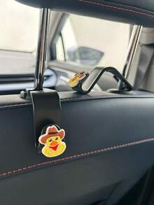 2pcs Duck-Shaped Single Hook, Car Seat Back Hanger Organizer Hooks - Hook Up - View 4