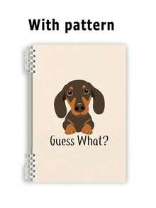 Sổ tay kẻ dòng cỡ 5.5x8.5 inch với thiết kế hình chú chó Dachshund dễ thương, gáy xoắn, được làm từ giấy chất lượng cao, lý tưởng cho văn phòng, học tập, làm quà tặng cho bạn bè, anh chị em, học sinh và những người yêu chó, hoàn hảo cho mùa tựu trường. - Nhiều màu - Xem 12