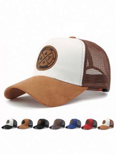 1pc New Pattern Baseball Truck Driver Hat, Versatile Sun-Shading Cap, Casual Baseball Cap