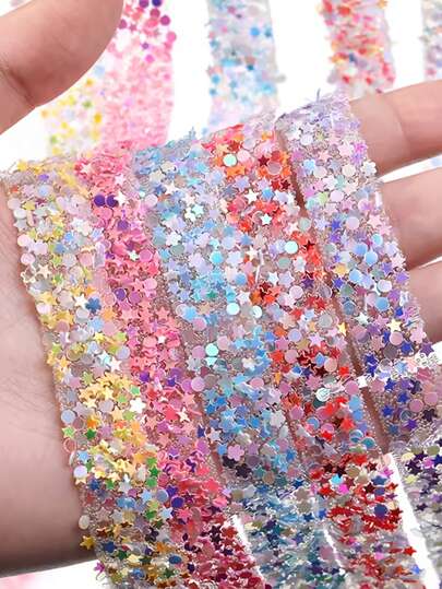 Rhinestone Sequin Decorative Strips, Adhesive Sequin Decorative Strips - Handicrafts, Jewelry Decorations, Clothing & Shoe Accessories, DIY Apparel, Shoes, Party & Wedding Decorations, Handicrafts, Mobile Phone & Car Decor