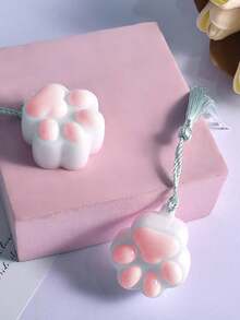 3D猫爪挤压模具，手工皂蜡烛研磨工具 - 白色 - 查看 2