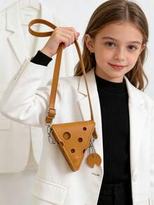 可爱迷你镂空芝士口红耳机斜挎零钱包 - 彩色 - 查看 3