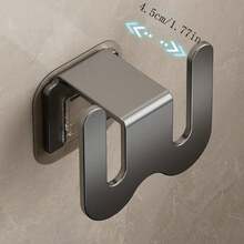 2pcs/1pc No Drill Bathroom Wall Mounted Hook Rack, Practical Shoe Organizer - Multicolor - View 4