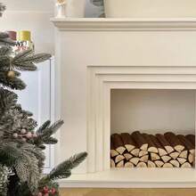 1pc/6pcs/12pcs Home Decor Fireplace Display Prop, Living Room Firewood Decoration, Creative Wooden Logs, American Style Fireplace, Campfire, Rustic Decor - Multicolor - View 5