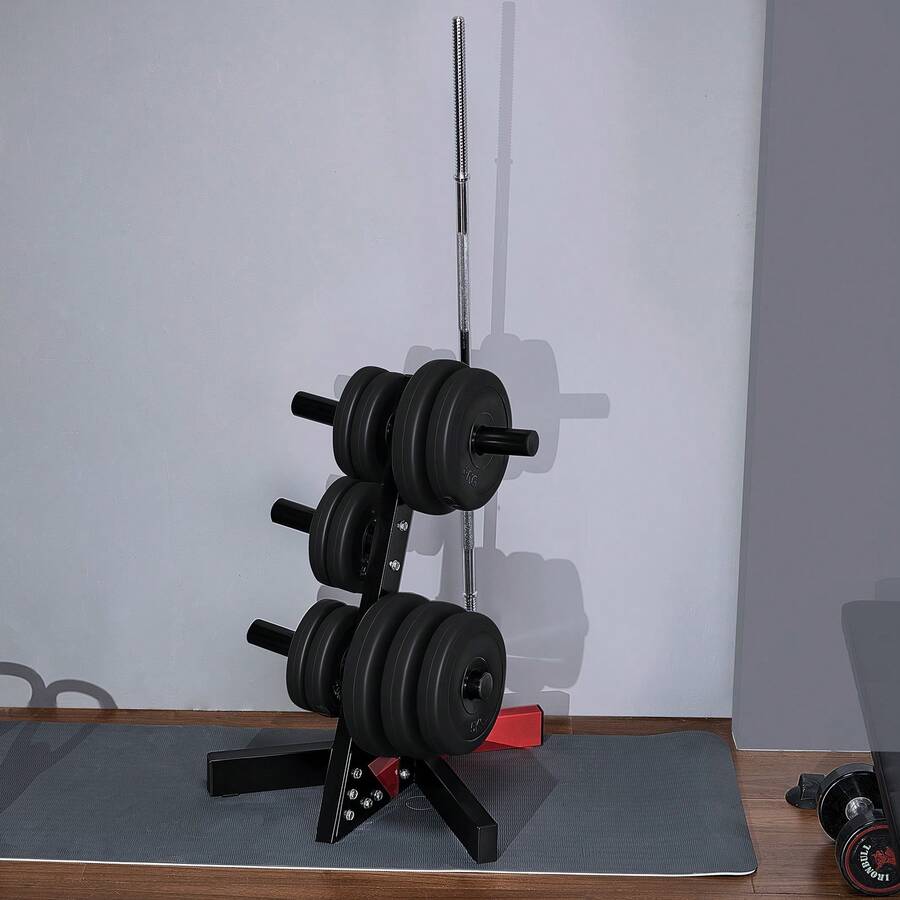 Rack pour barre d'haltérophilie - L-förmiger Ständer, 5 Säulen - Voir 1