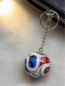 1pc 2026 Football Keychain, Football Key Ring, Bag Ornament, Car Keychain, 3D Stereo Keychain, Unisex Fan Collection Gift - Multicolor - View 2