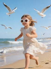 3副装 - 时尚多款式儿童眼镜 - 可爱宝宝眼镜，适合旅行、摄影和户外活动 - 彩色 - 查看 5