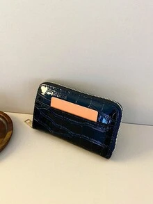 短款錢包卡夾 日常休閒度假禮物 女款手拿包 - 黑色 - 查看 7